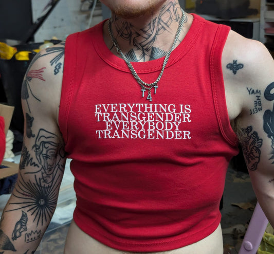 EVERYBODY TRANSGENDER crop tops